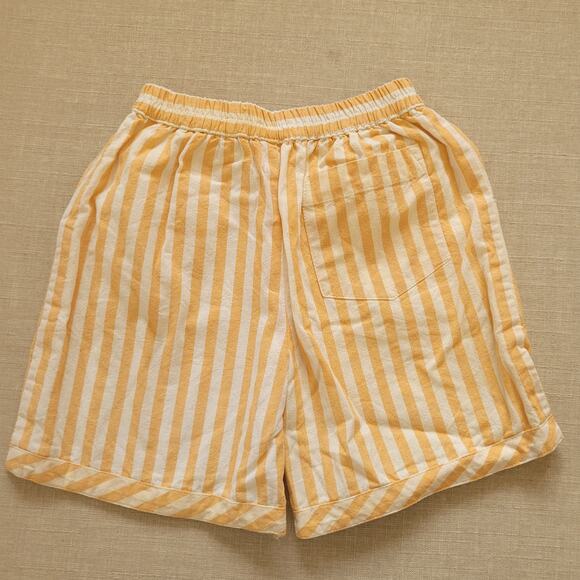 Well Dressed Wolf Yellow Striped Shorts - Picture 5 of 5